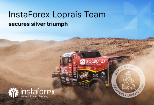 Equipe Loprais da InstaForex leva a prata no Rally Dakar.