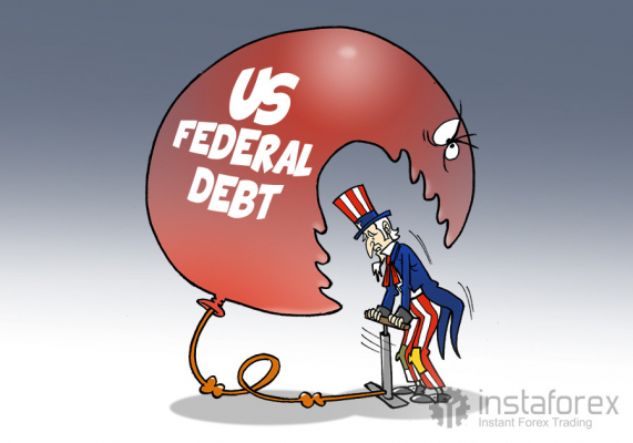 US debt swelling by leaps and bounds