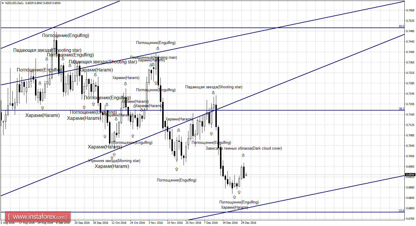 Свечной анализ NZD/USD на 2 января 