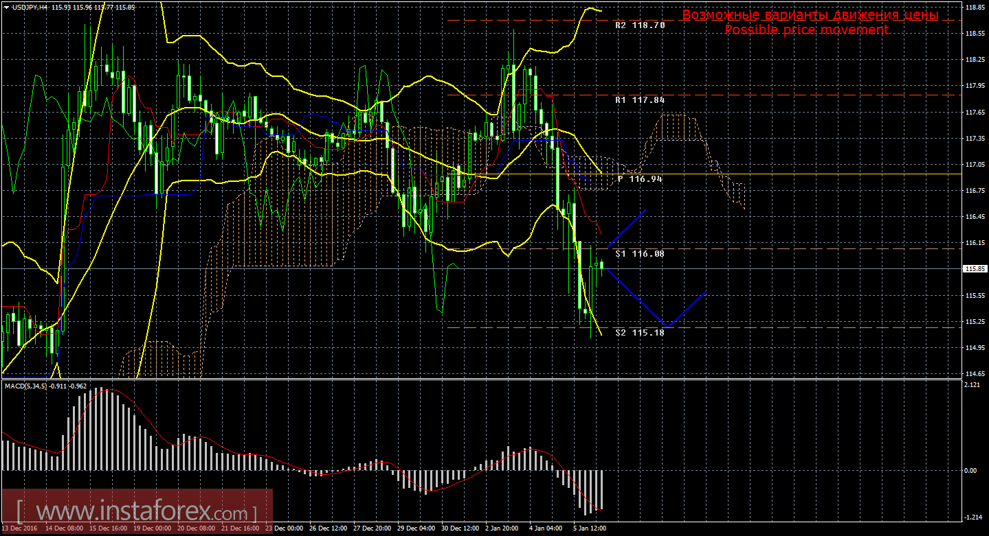 Технический анализ и торговые рекомендации по валютной паре USD/JPY на 6 января 2017 года