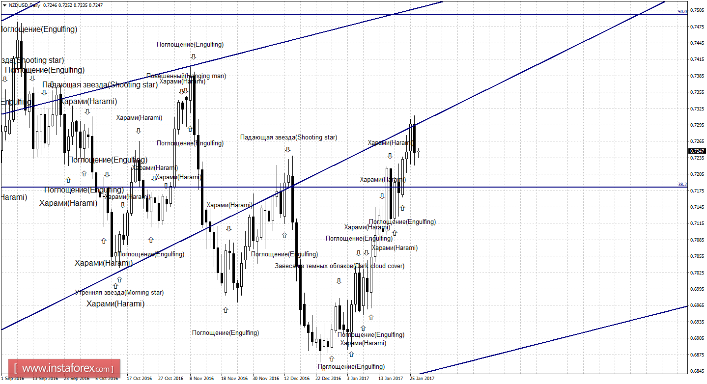 Свечной анализ NZD/USD на 27 января