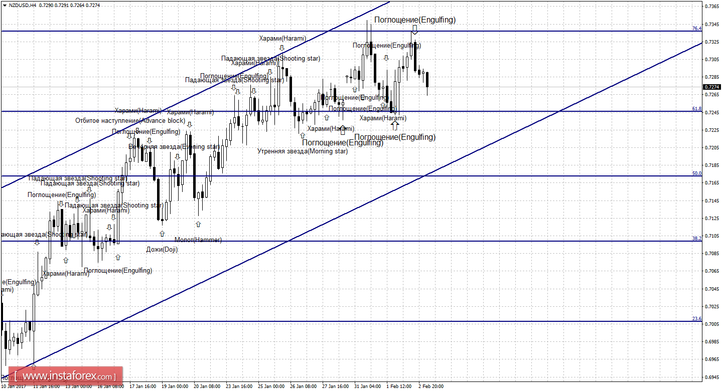 Свечной анализ NZD/USD на 3 февраля 