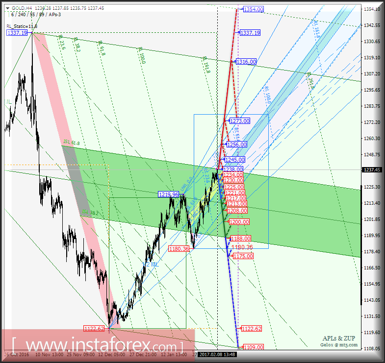 Gold Spot h4. Перспективы развития движения с 09 февраля 2017 г. Анализ APLs &amp; ZUP