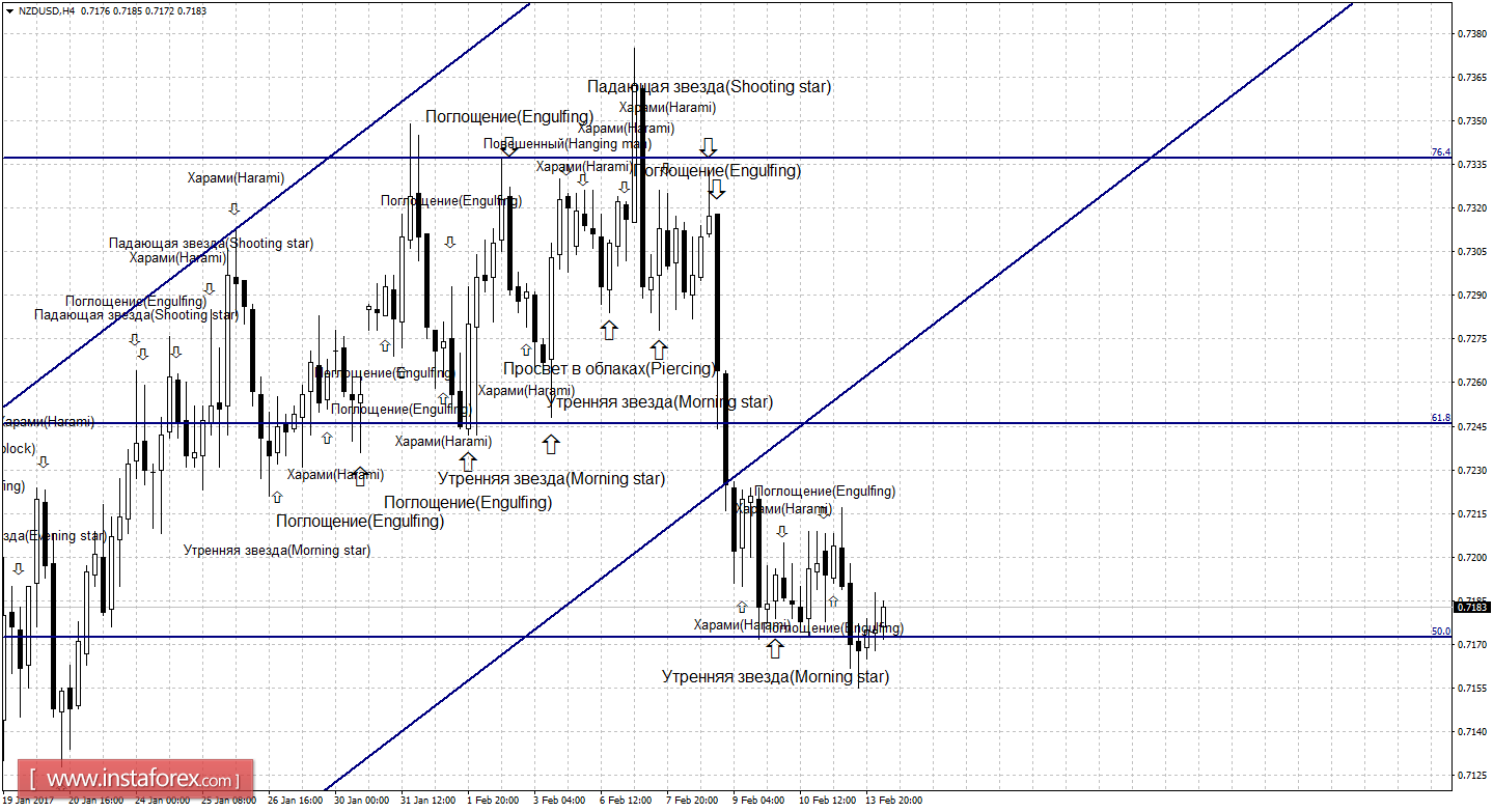Свечной анализ NZD/USD на 14 февраля