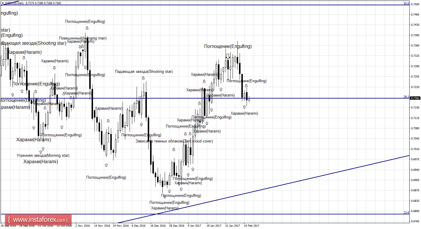 Свечной анализ NZD/USD на 14 февраля