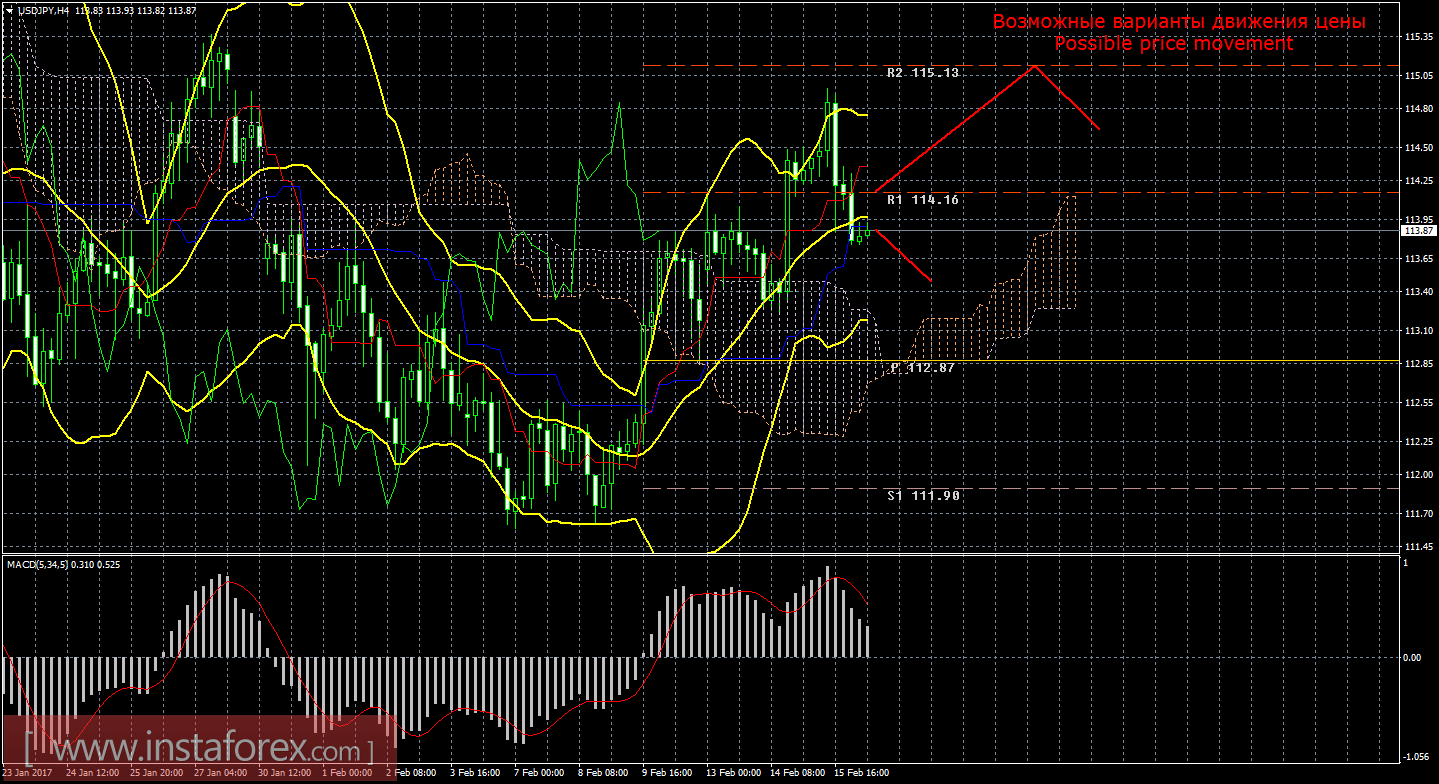 Технический анализ и торговые рекомендации по валютной паре USD/JPY на 16 февраля 2017 года