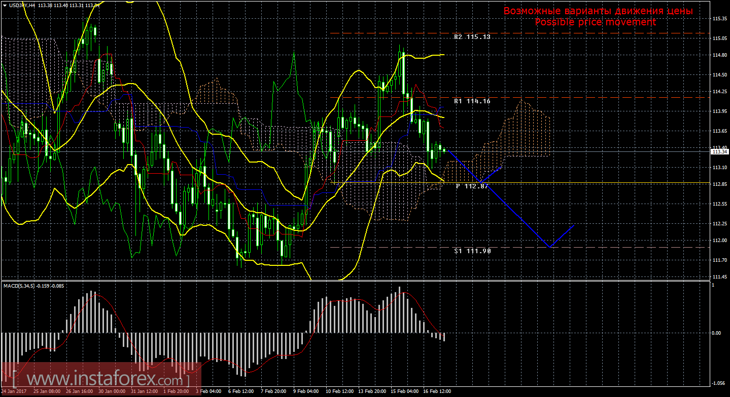 Технический анализ и торговые рекомендации по валютной паре USD/JPY на 17 февраля 2017 года