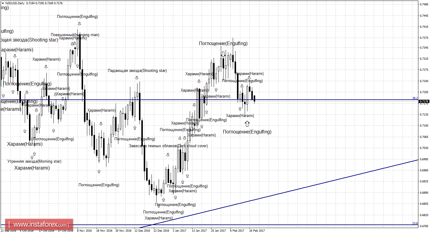 Свечной анализ NZD/USD на 20 февраля 