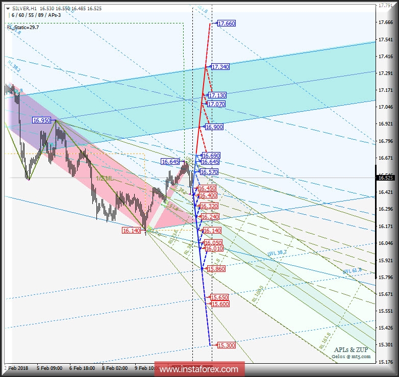 Silver Spot h1. Варианты развития движения c 14 февраля 2018 г. Анализ APLs & ZUP