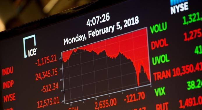 Обрушение индекса Dow Jones во вторник стало крупнейшим за 2018 год