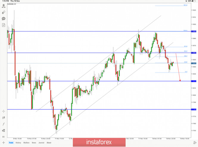 EUR/USD: trading signals for 19 November