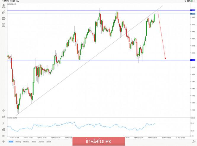 Forecast of EUR/USD for 20 November