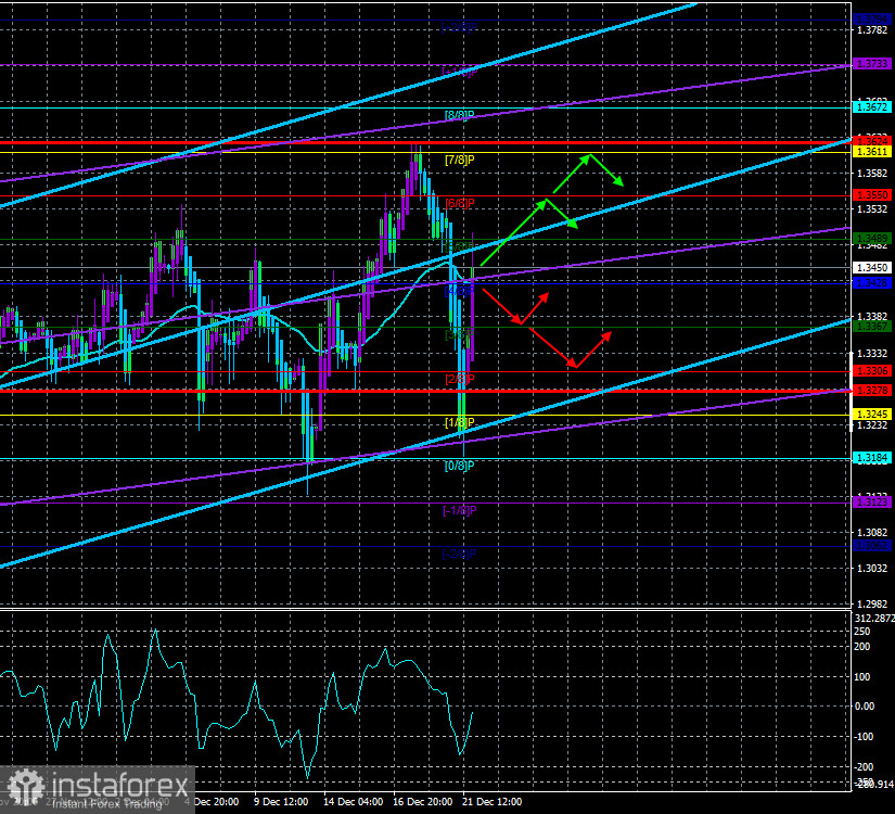 Обзор пары GBP/USD. 22 декабря. Из-за чего на самом деле упал фунт стерлингов и каковы его дальнейшие перспективы?