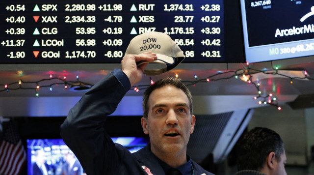 अमेरिकी शेयर बाजार में तेजी, डॉव जोन्स मासिक उच्च स्तर पर पहुंच गया