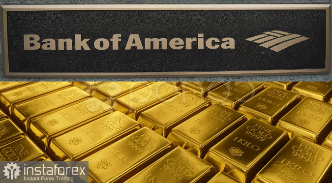  Bank of America vede l'oro a $ 1.900 entro 2022