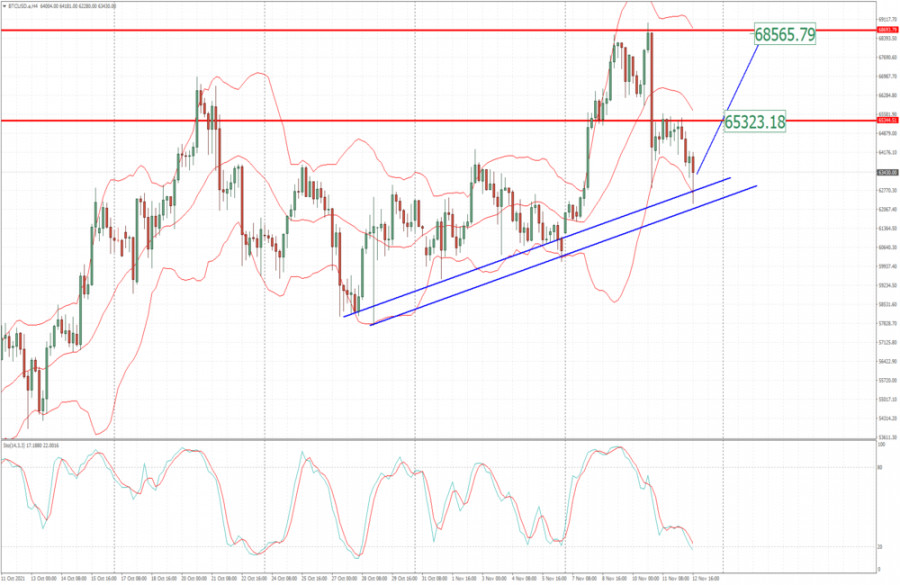 BTC analysis for November 12,.2021 - Watch for the upisde movement towards $65.300