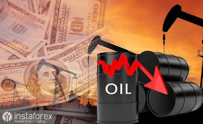 Техническая торговая идея по нефти на понижение