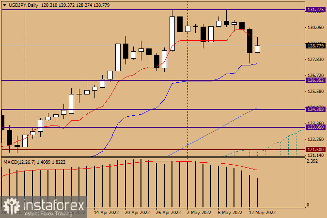 Анализ и прогноз по USD/JPY на 13 мая 2022 года