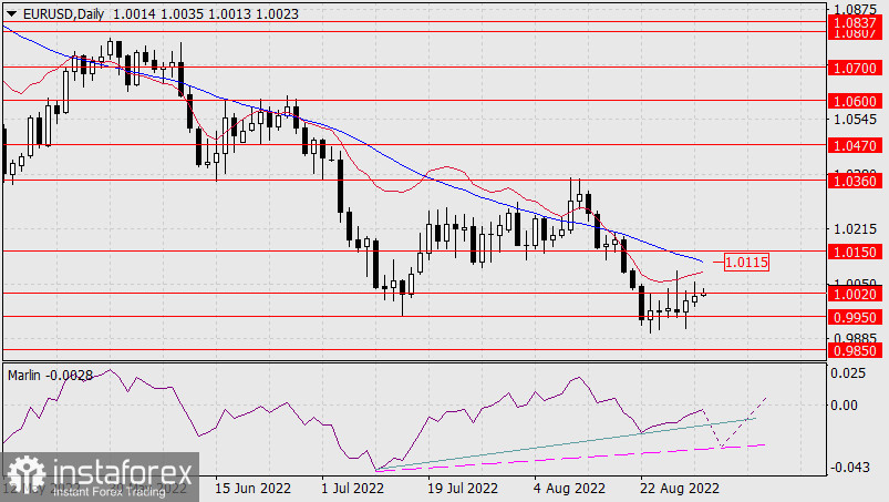 Прогноз по EUR/USD на 31 августа 2022 года