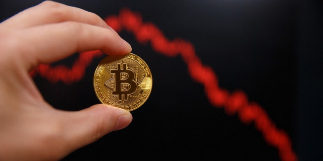 Bitcoin drops sharply on Monday