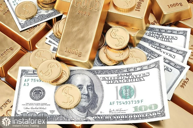 Зростання золота на слабкості долара