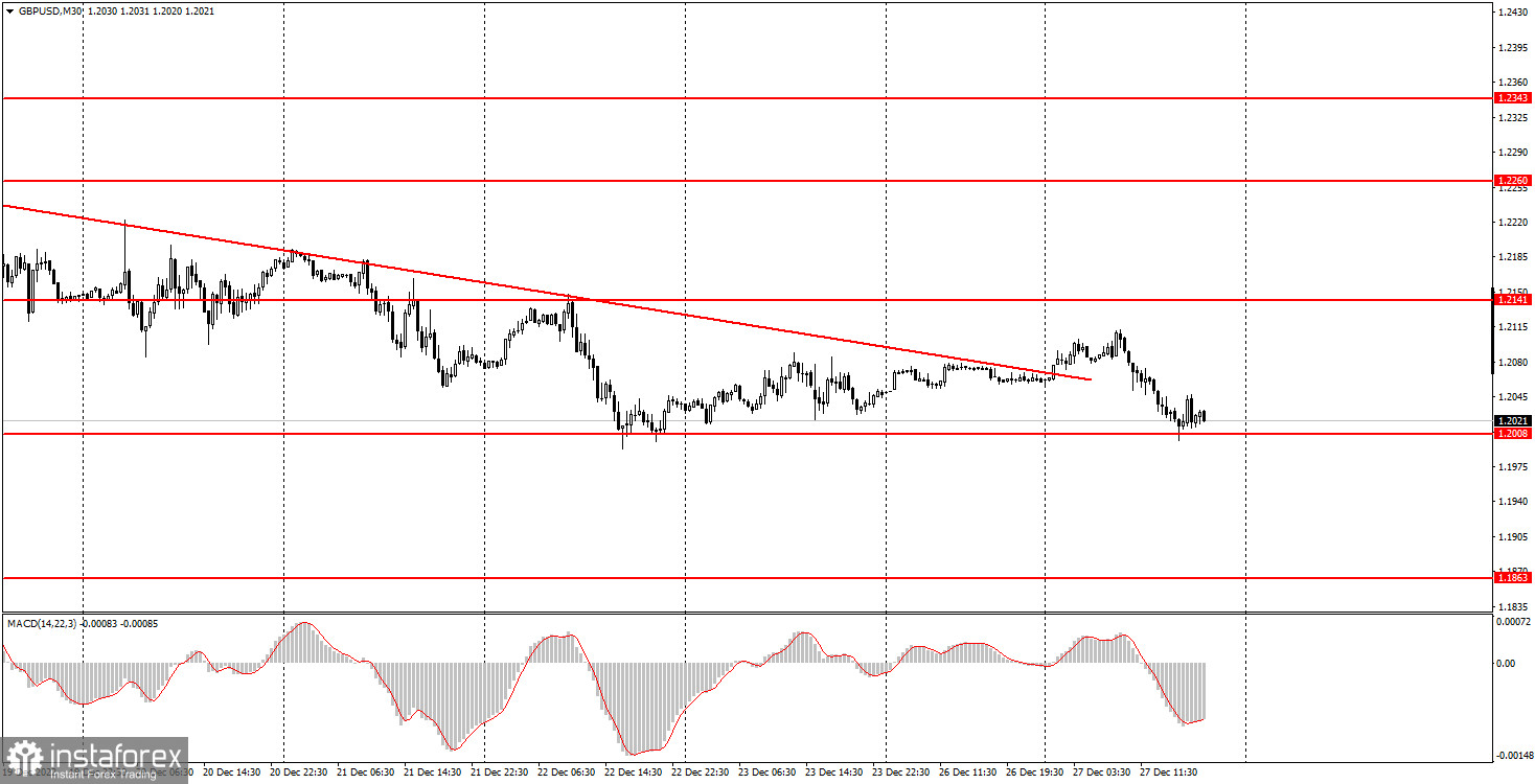 Как торговать валютную пару GBP/USD 28 декабря. Простые советы и разбор сделок для новичков