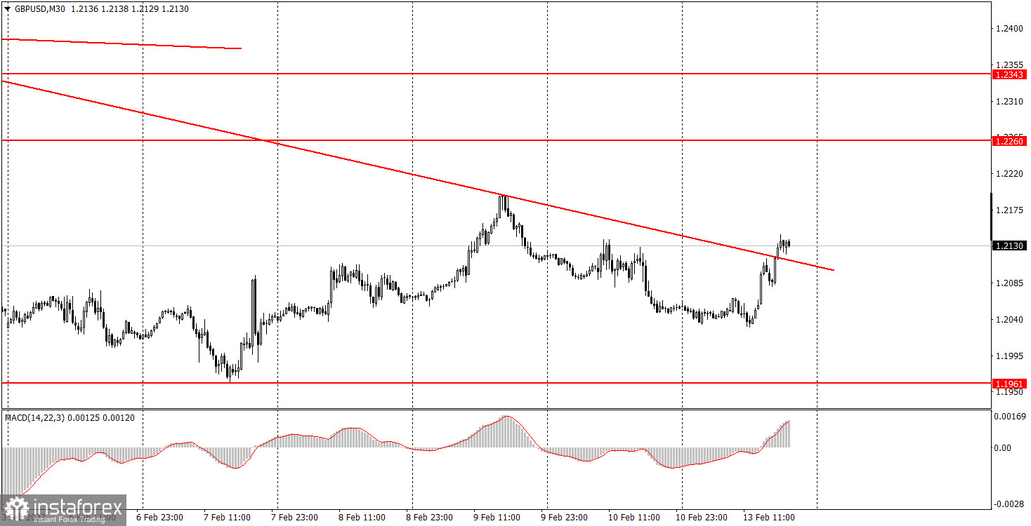 Как торговать валютную пару GBP/USD 14 февраля. Простые советы и разбор сделок для новичков