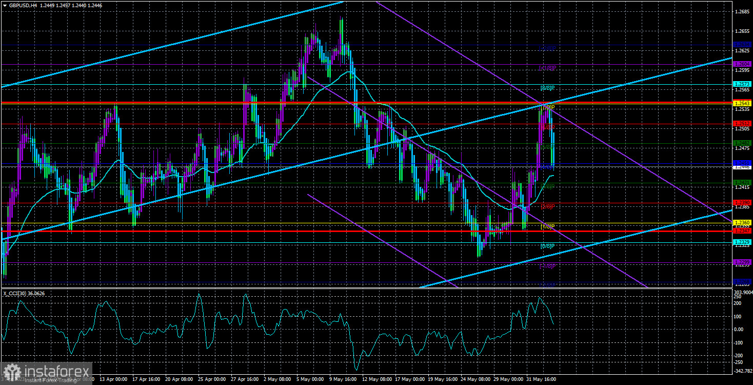 Обзор пары GBP/USD. 4 июня. Превью недели. Интерес вызовет только индекс ISM для сектора услуг