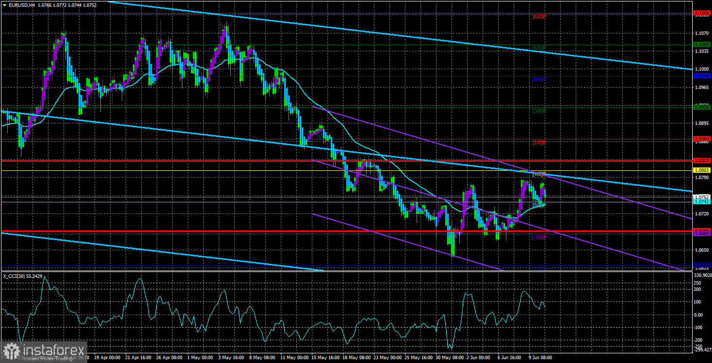  Análisis del par EUR/USD. El 13 de junio. Lógicamente, el euro espera tranquilamente un desenlace.