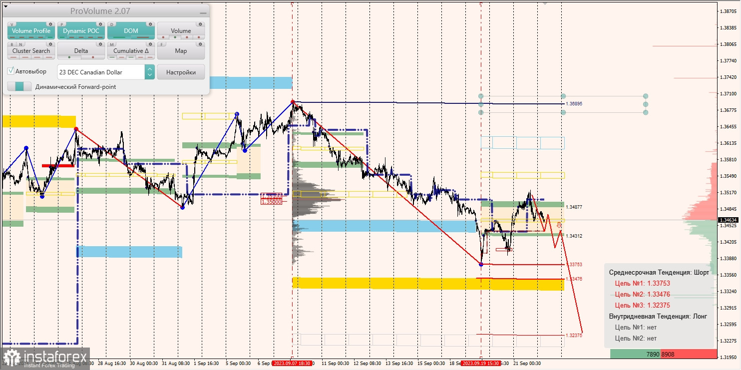 Маржинальные зоны и торговые идеи по AUD/USD, NZD/USD, USD/CAD (21.09.2023)