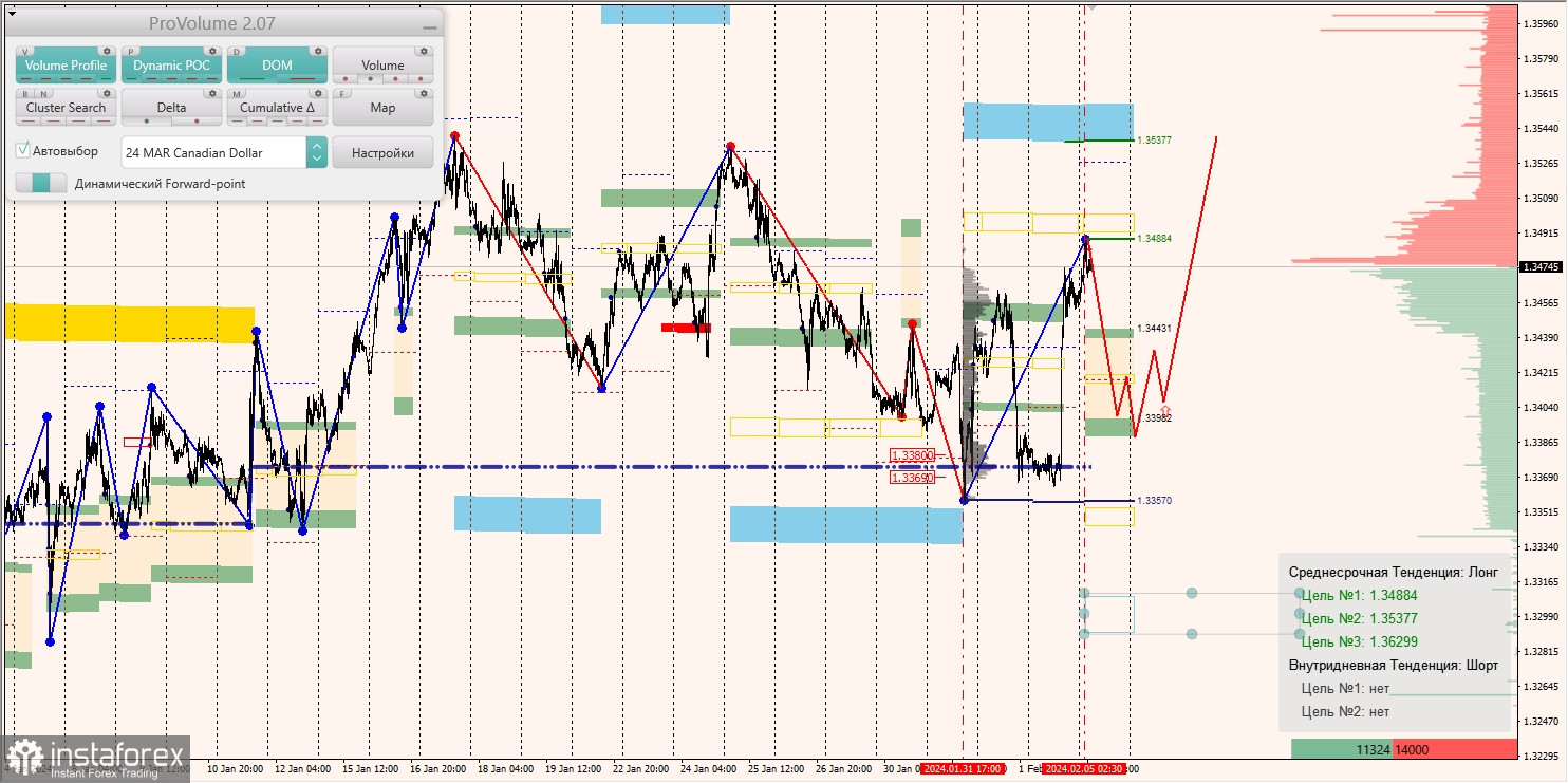 Маржинальные зоны и торговые идеи по AUD/USD, NZD/USD, USD/CAD (05.02.2024)