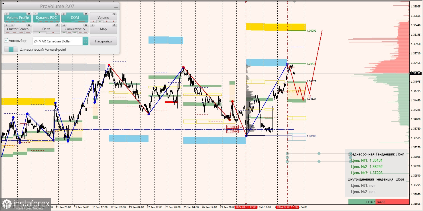 Маржинальные зоны и торговые идеи по AUD/USD, NZD/USD, USD/CAD (06.02.2024)