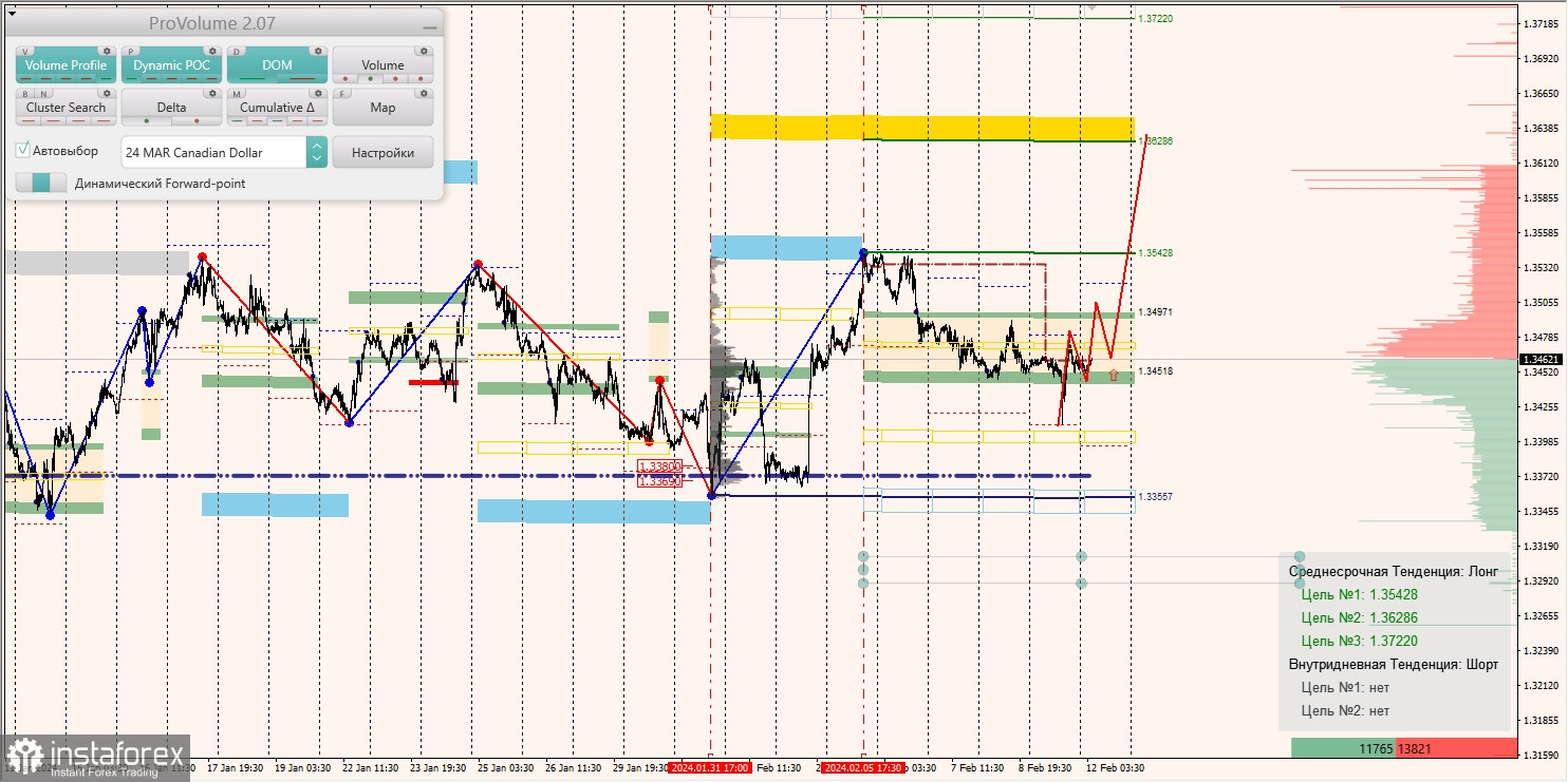 Маржинальные зоны и торговые идеи по AUD/USD, NZD/USD, USD/CAD (12.02.2024)