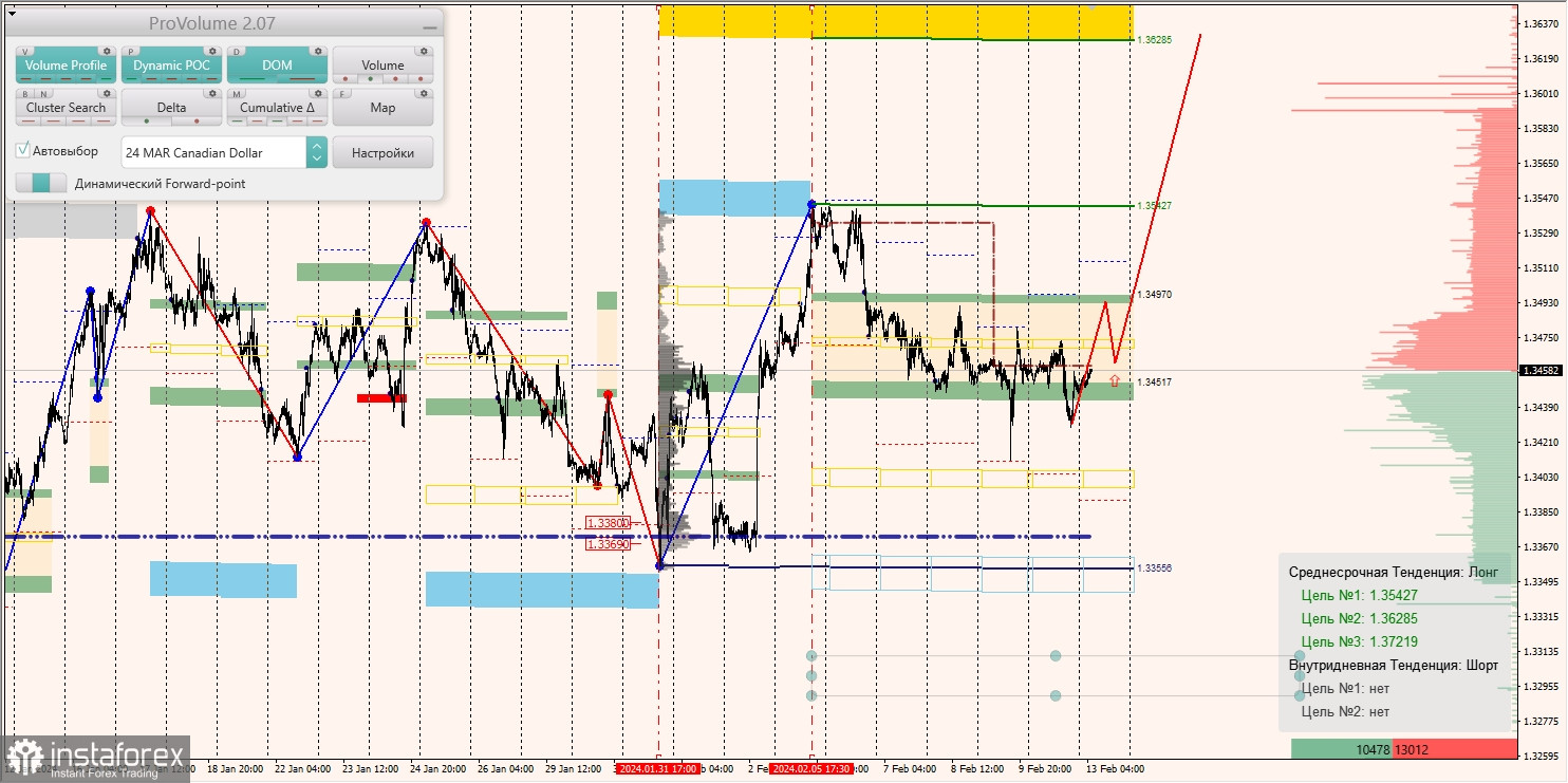 Маржинальные зоны и торговые идеи по AUD/USD, NZD/USD, USD/CAD (13.02.2024)