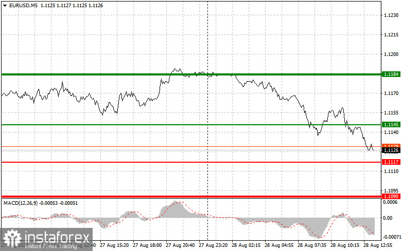 EUR/USD: Proste wskazówki dla początkujących traderów na 28 sierpnia (sesja amerykańska)