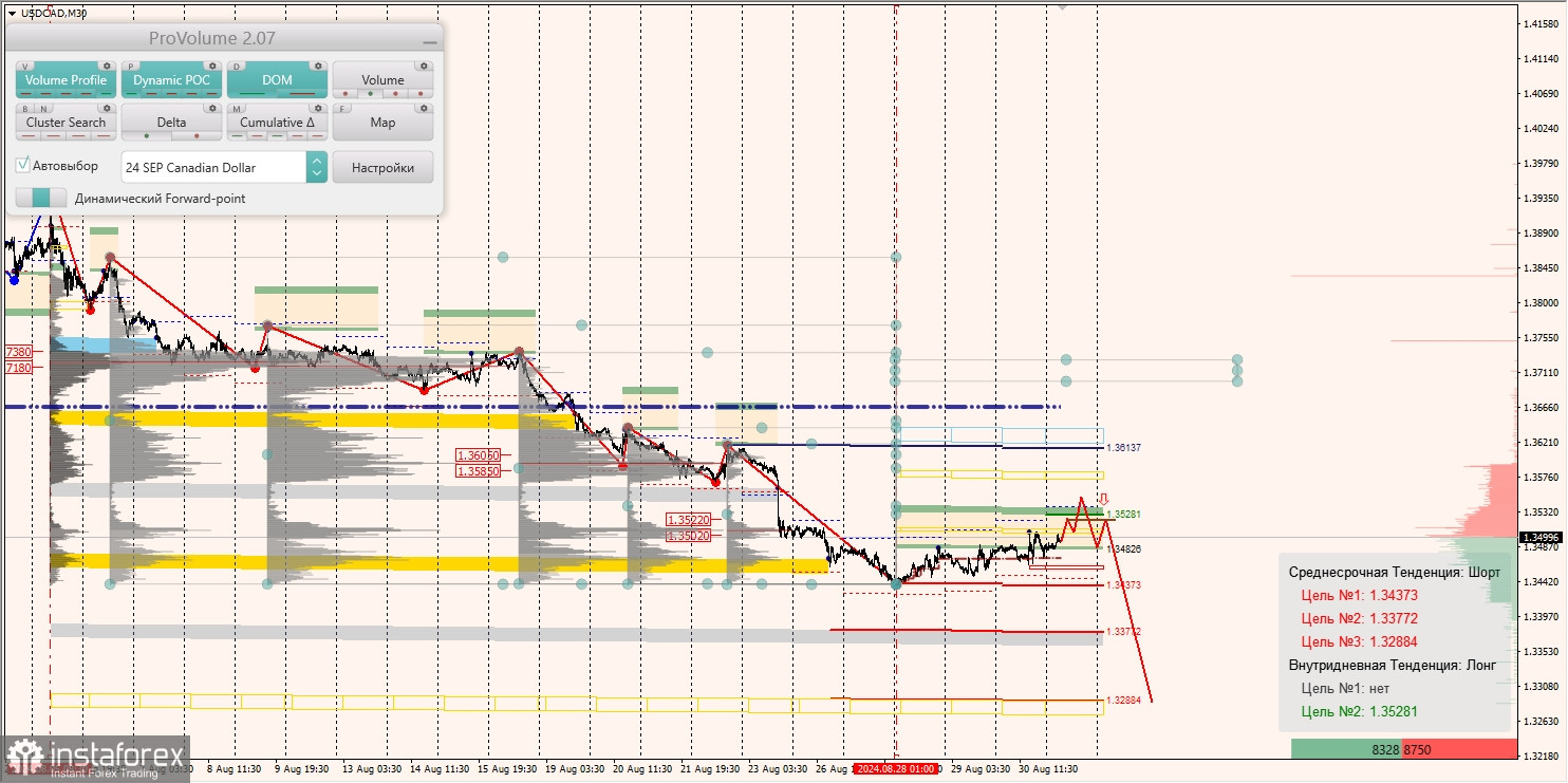 Маржинальные зоны и торговые идеи по AUD/USD, NZD/USD, USD/CAD (02.09.2024)