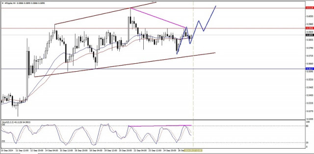 Technical Analysis of Intraday Price Movement of Ripple Cryptocurrency, Friday September 27, 2024.