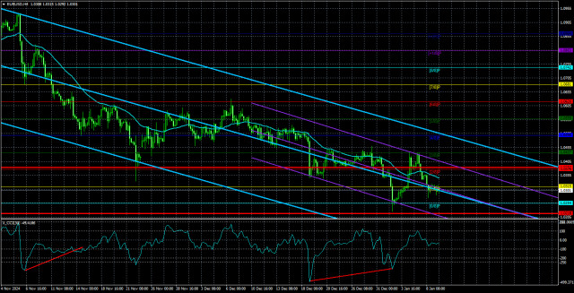 Обзор пары EUR/USD. 10 января. Евровалюта взяла паузу, техническая картина не меняется.