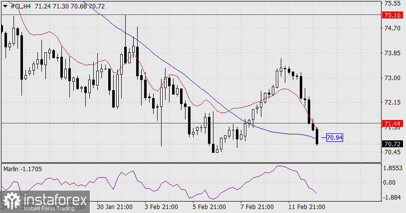 Прогноз по нефти (CL) на 13 февраля 2025 года