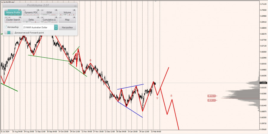 Маржинальные зоны и торговые идеи по AUD/USD, NZD/USD, USD/CAD (19.02.2025)