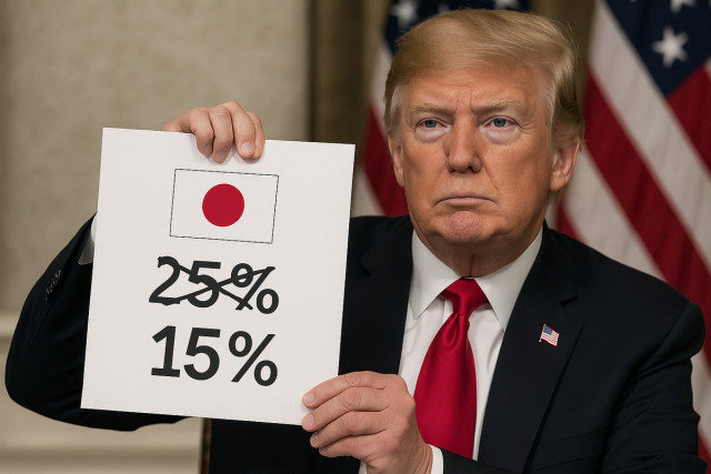Трамп заключает тарифную сделку с Японией: 15% вместо 25%