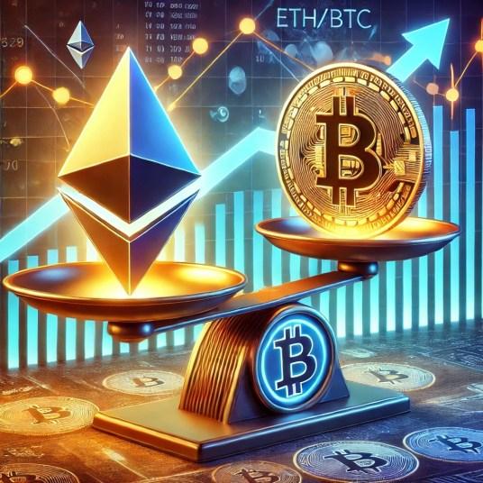 Ethereum против Bitcoin: соотношение ETH/BTC выросло до годового пика на фоне изменений на рынке
