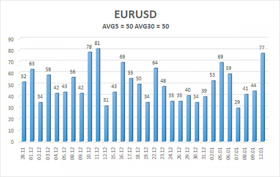 .Обзор пары EUR/USD. 13 января. Finita la comedia. .