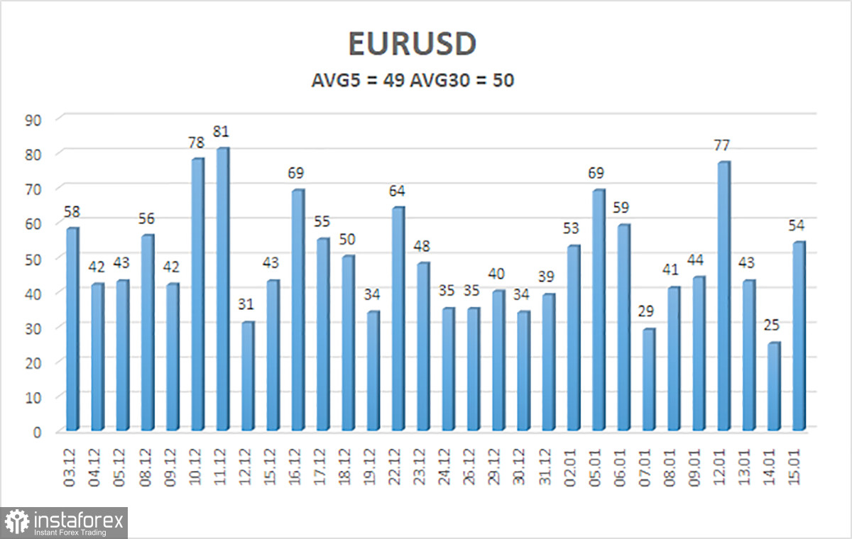 Обзор пары EUR/USD. 16 января. Не следует искать черную кошку в темной комнате.