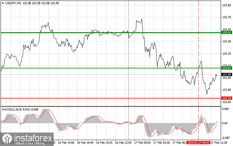 USDJPY: советы для начинающих трейдеров на 17 февраля (американская сессия)