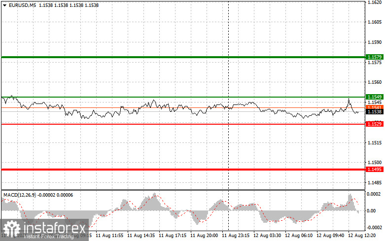 EURUSD: советы для начинающих трейдеров на 12 августа (американская сессия)