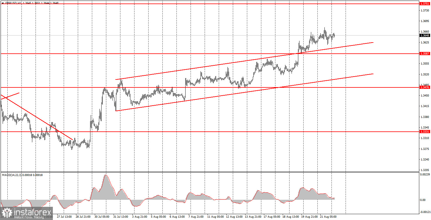 Как торговать валютную пару GBP/USD 24 августа? Простые советы и разбор сделок для новичков