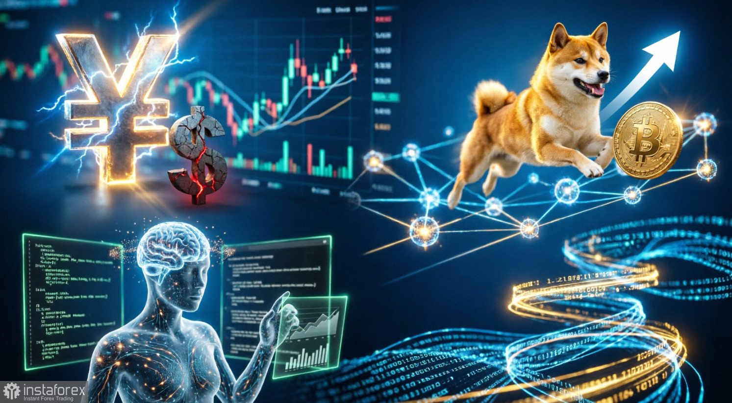Крах доллара перед ралли иены, фиксация прибыли на крипторынке и триумф Dogecoin