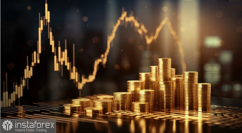 XAU/USD. Анализ цен. Прогноз. Золото привлекает покупателей, так как снижение доходности облигаций США нивелирует влияние ястребиной политики ФРС. 
